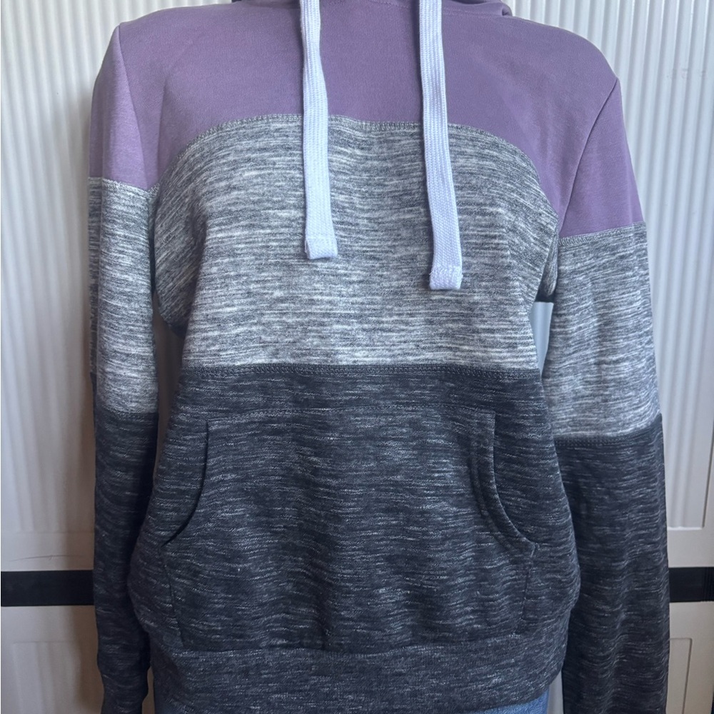 Reflex Women's Lavender and Charcoal Hoodie Sweater